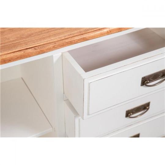 bisc L4437BNT termeszetes fa antikolt feher talalo shabby chic komod asztal konyha butor veranda butor paraszthaz asztal country butor rusztikus mediterran provence provansz etkezo.jpg